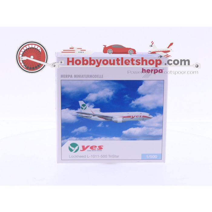 Schaal 1:500 Herpa 513326 Yes - Linhas Aéreas Charter Lockheed L-1011-500 TriStar Reg.Nr. CS-TMX #6480