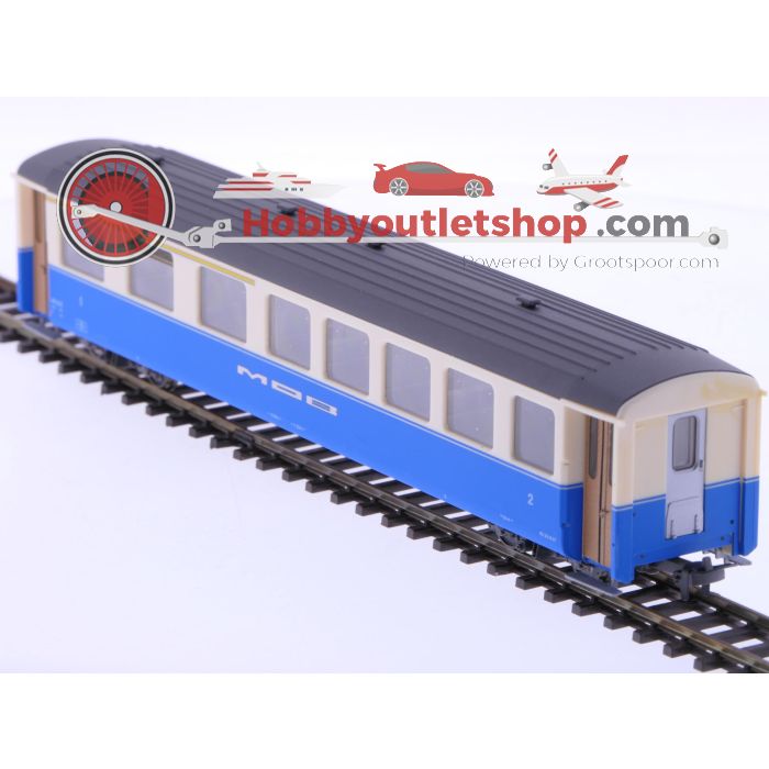 Schaal H0m Bemo 3291-312 personenrijtuig AB 302 1e/2e kl. van de MOB #P217
