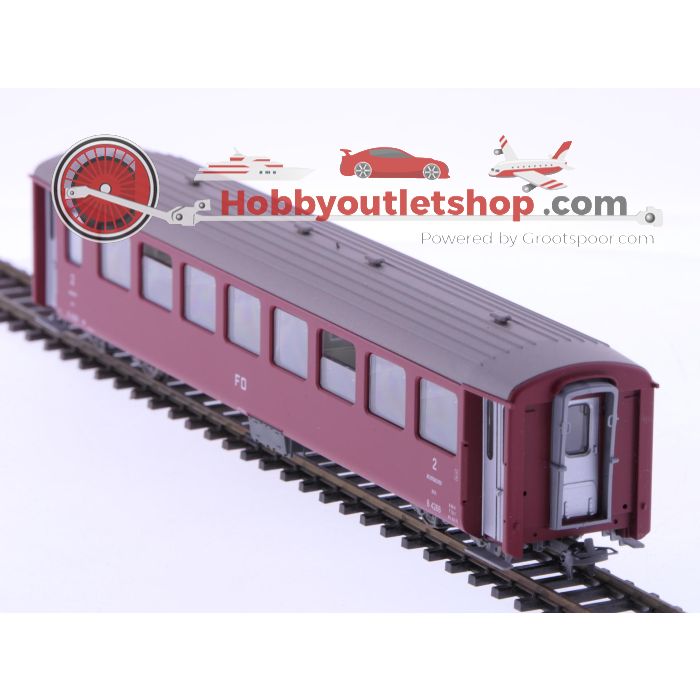 Schaal H0m Bemo 3266-208 personenrijtuig B 4168 2e kl. van de FO #P218