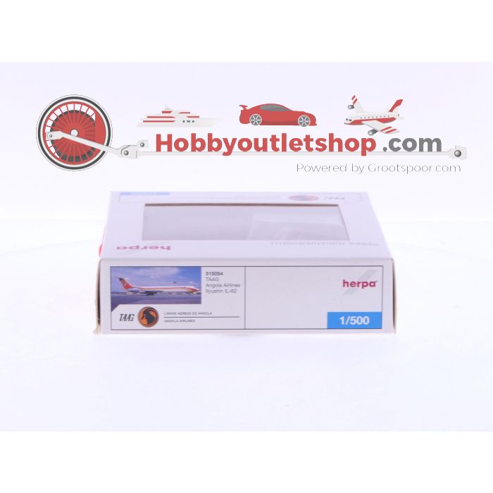 Schaal 1:500 Herpa 515054 TAAG Angola Airlines Ilyushin IL-62 Reg.Nr. D2-TIF #6492 - sku: 20241025040628 - Gebruikt - Nieuwstaat - Afbeelding 4