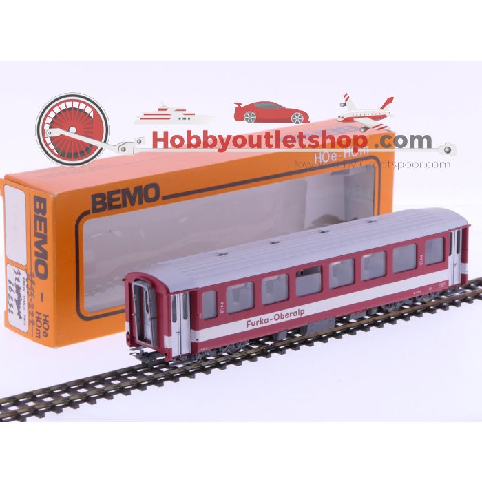 Schaal H0m Bemo 3255-222 personenrijtuig B 4272 2e kl. van de FO #P223
