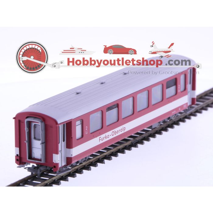 Schaal H0m Bemo 3255-222 personenrijtuig B 4272 2e kl. van de FO #P223
