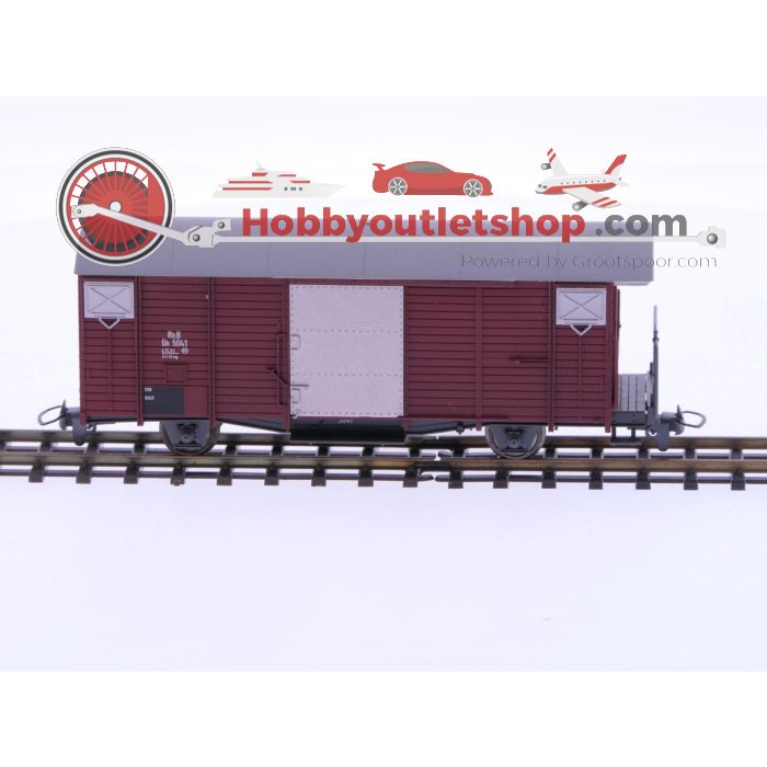 Schaal H0m Bemo 2250 gesloten goederenwagon Gb 5041 van de RhB #P225
