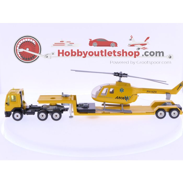 Schaal 1:55 Siku Super Series 3719 , ANWB dieplader met helicopter & V288 + V343 Hanomag Henschel ANWB Verlichtingsactie #7003 - sku: 20241029043023 - Gebruikt - Goede staat - Afbeelding 3