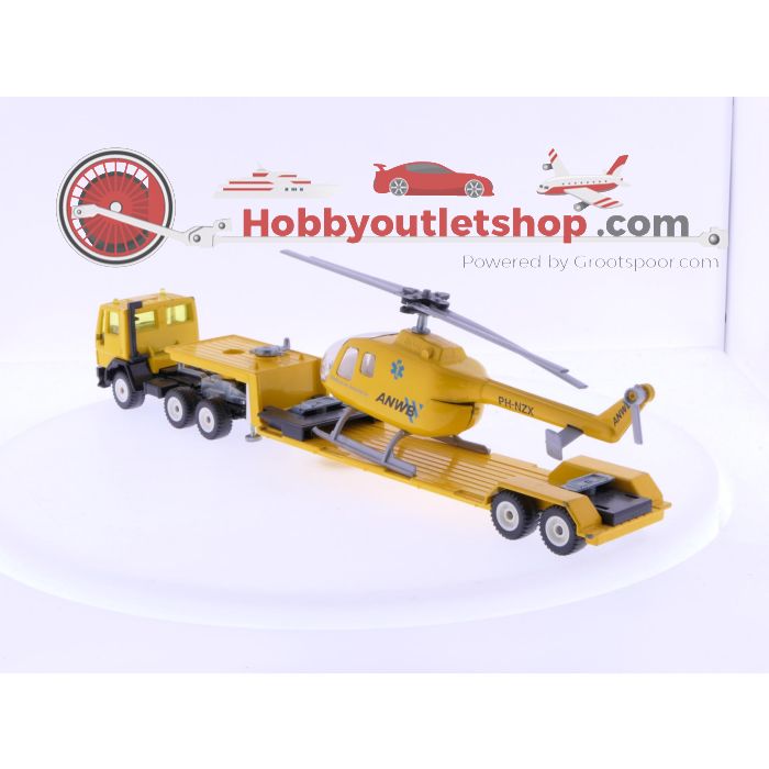 Schaal 1:55 Siku Super Series 3719 , ANWB dieplader met helicopter & V288 + V343 Hanomag Henschel ANWB Verlichtingsactie #7003 - sku: 20241029043023 - Gebruikt - Goede staat - Afbeelding 4