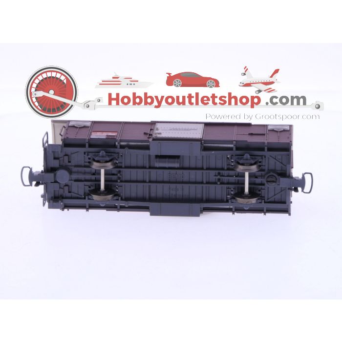 Schaal H0m Bemo 2256 gesloten goederenwagon Gb 5076 van de RhB #P228