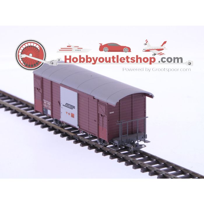 Schaal H0m Bemo 2283 116 gesloten goederenwagon Gbk 5646 van de RhB #P229