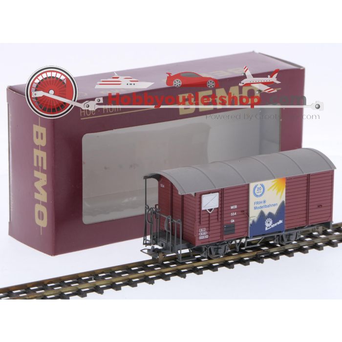 Schaal H0m Bemo 2274 354 gesloten goederenwagon Gk 554 