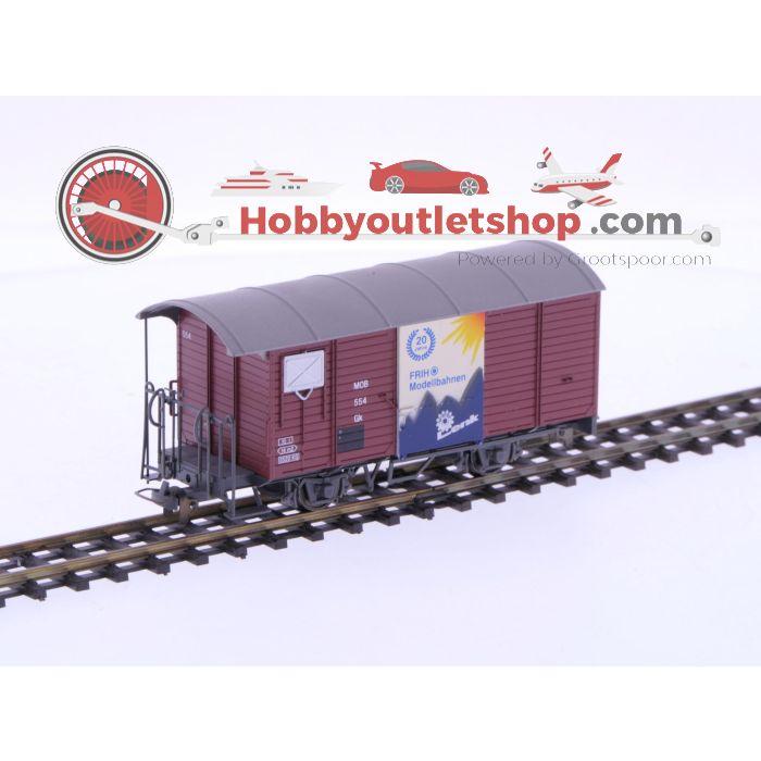Schaal H0m Bemo 2274 354 gesloten goederenwagon Gk 554 