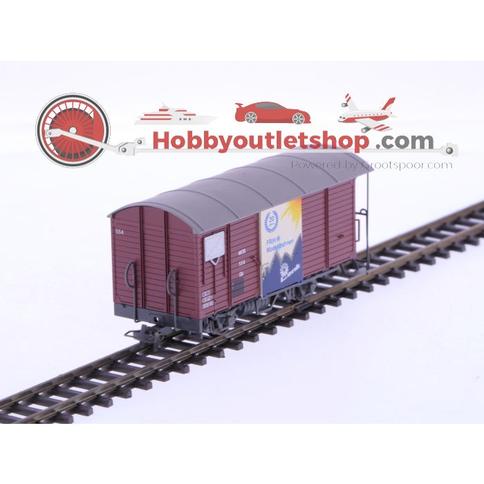 Schaal H0m Bemo 2274 354 gesloten goederenwagon Gk 554 
