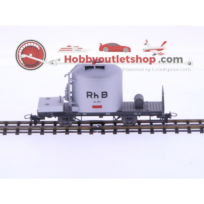 Schaal H0m Bemo 2259-108 silowagon Uce 8028 van de RhB #P235