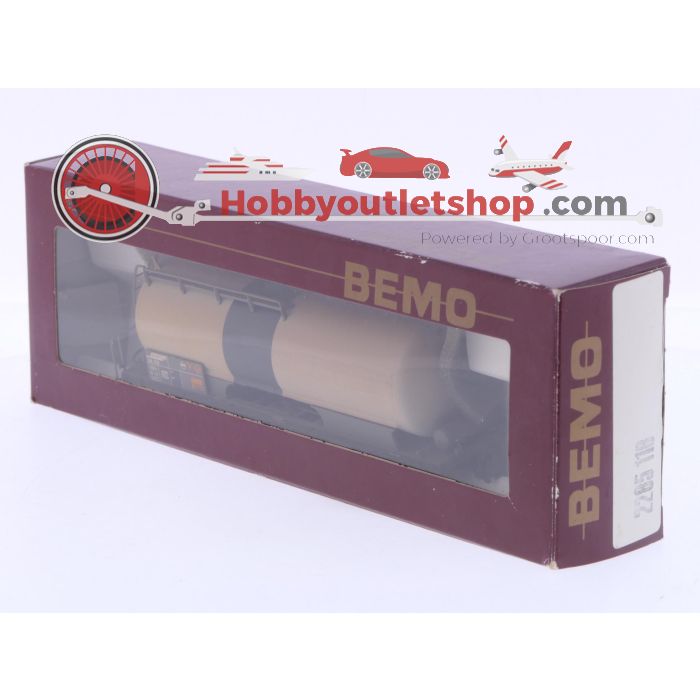 Schaal H0m Bemo 2285 118 ketelwagen Uah 8138 van de RhB #P238
