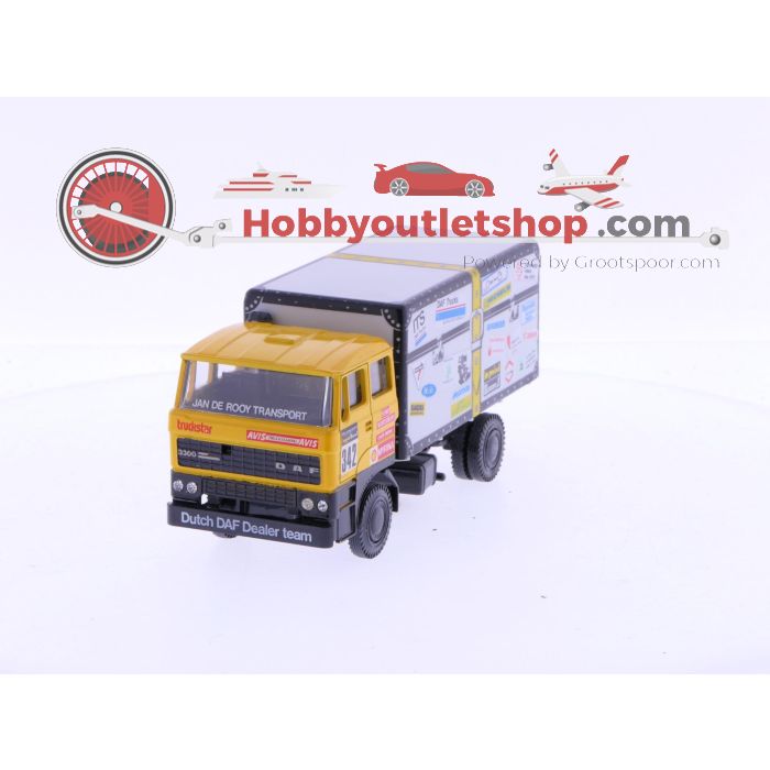 Schaal 1:50 Lion Car Nr.342 Dakar DAF 3300 de Koffer van Jan de Rooy 1983 #7008