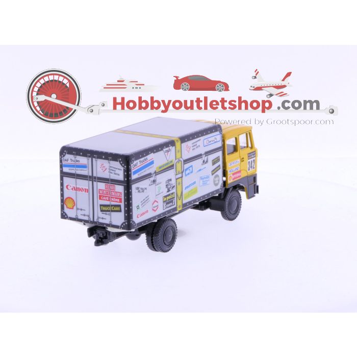 Schaal 1:50 Lion Car Nr.342 Dakar DAF 3300 de Koffer van Jan de Rooy 1983 #7008