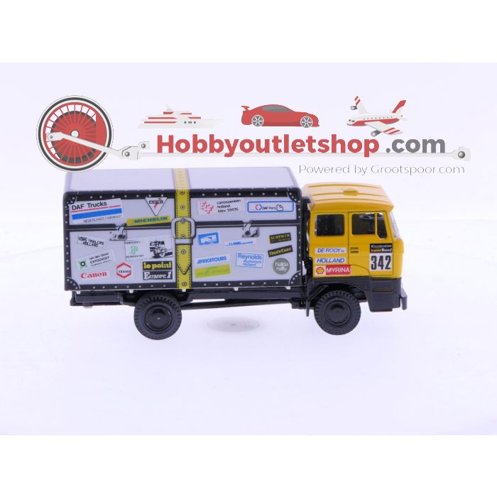 Schaal 1:50 Lion Car Nr.342 Dakar DAF 3300 de Koffer van Jan de Rooy 1983 #7008