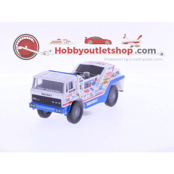 Schaal 1:50 Portegies truck models DAF Turbotwin II Parijs-Dakar 1987 Jan de Rooy 600. #7005