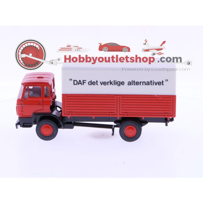 Schaal 1:50 Lion Car Nr.43 DAF 2300 Vrachtauto met gesloten laadbak. #7011