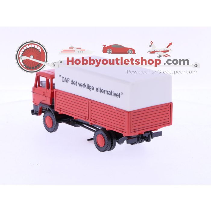 Schaal 1:50 Lion Car Nr.43 DAF 2300 Vrachtauto met gesloten laadbak. #7011