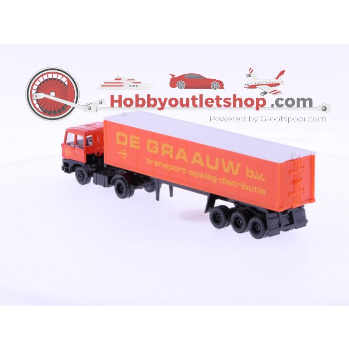 Schaal 1:87 EFSI DAF 3300 met oplegger De Graauw #7019