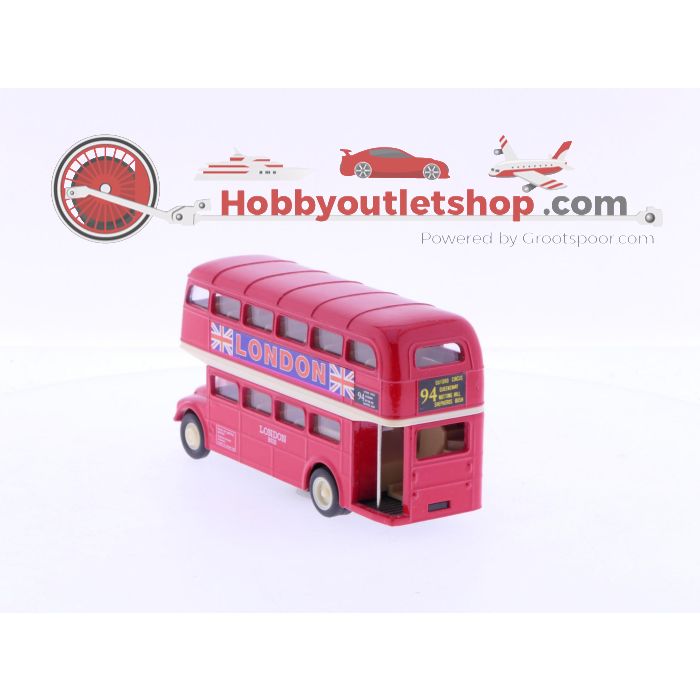 Schaal 1:64 FISA London Routemaster Red Double Decker Bus #7022