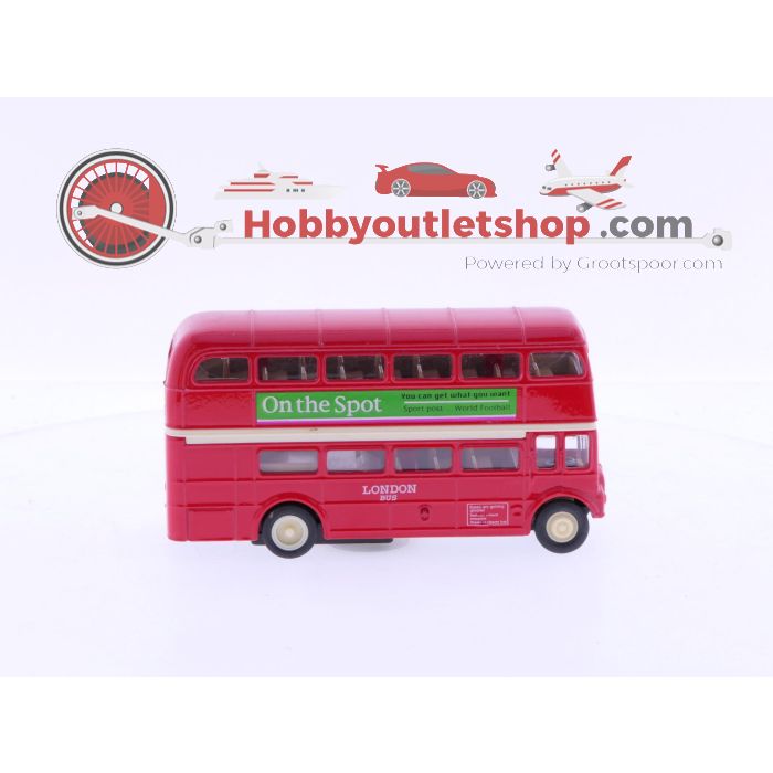 Schaal 1:64 FISA London Routemaster Red Double Decker Bus #7022