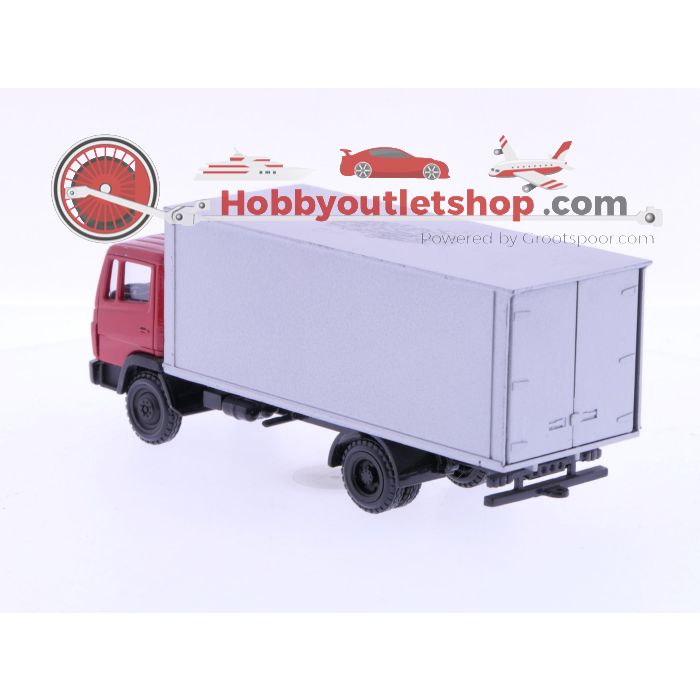 Schaal 1:50 NZG 250 mercedes 709-1114 Ecoliner bakwagen met rode cabine #7024