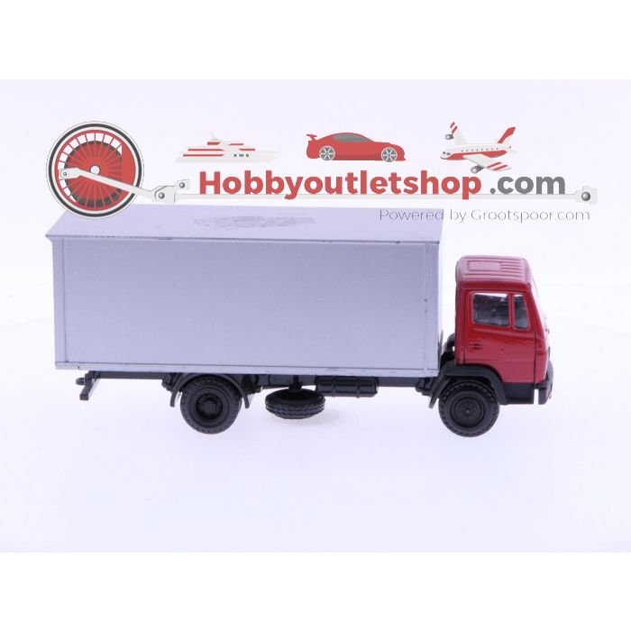 Schaal 1:50 NZG 250 mercedes 709-1114 Ecoliner bakwagen met rode cabine #7024