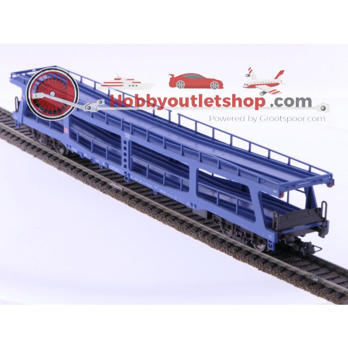 Schaal H0 Fleischmann 5290 autotransportwagen type DDm 915 van de DB #6608