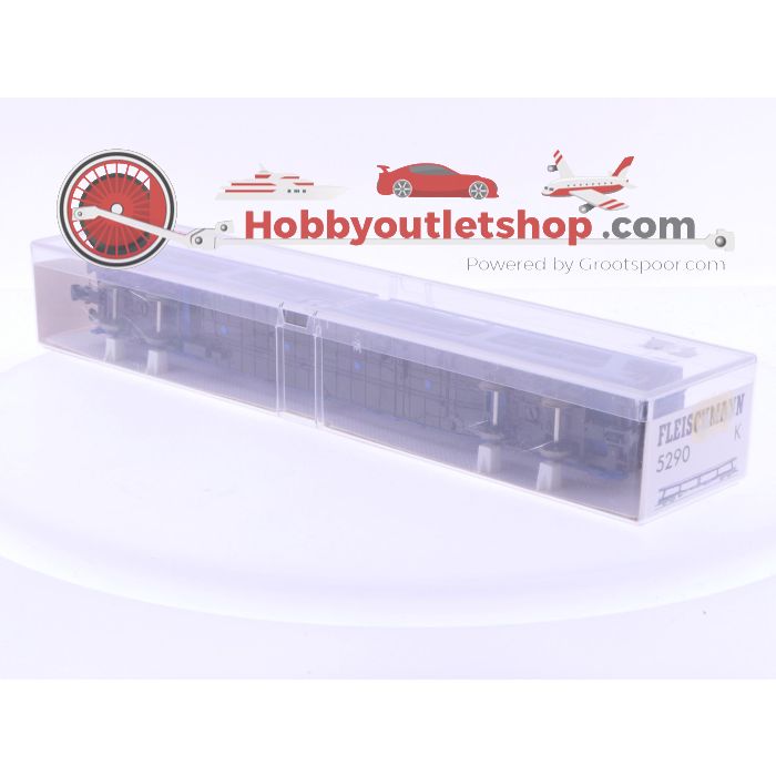 Schaal H0 Fleischmann 5290 autotransportwagen type DDm 915 van de DB #6608