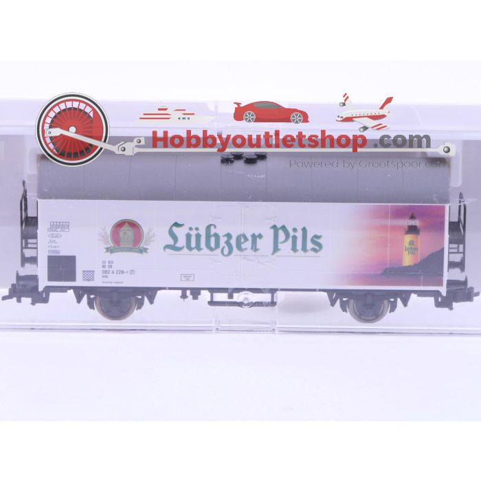 Schaal H0 Fleischmann 84 5320 K gesloten goederenwagen "Lübger Pils" van de DB #6614 - sku: 20241114050038 - Gebruikt - Zo goed als nieuw - Afbeelding 6
