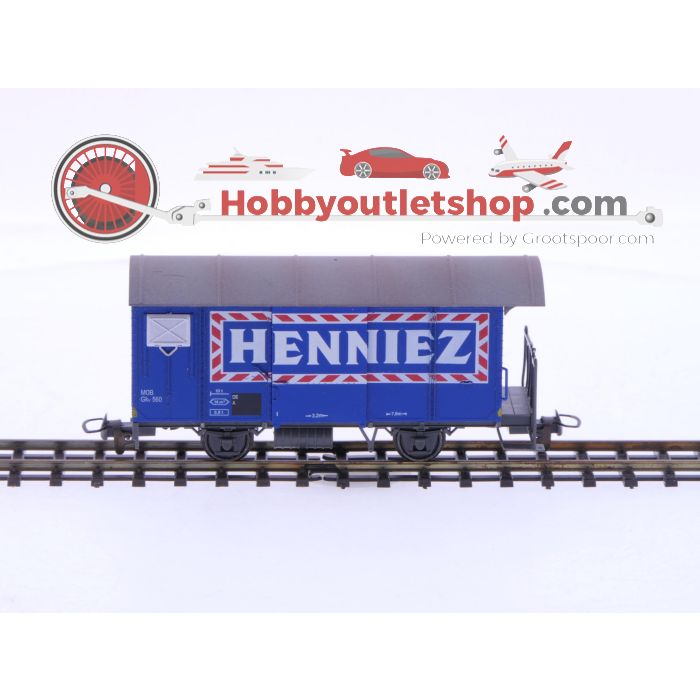 Schaal H0m Bemo/Friho 217A gesloten goederenwagon type Gk 560 