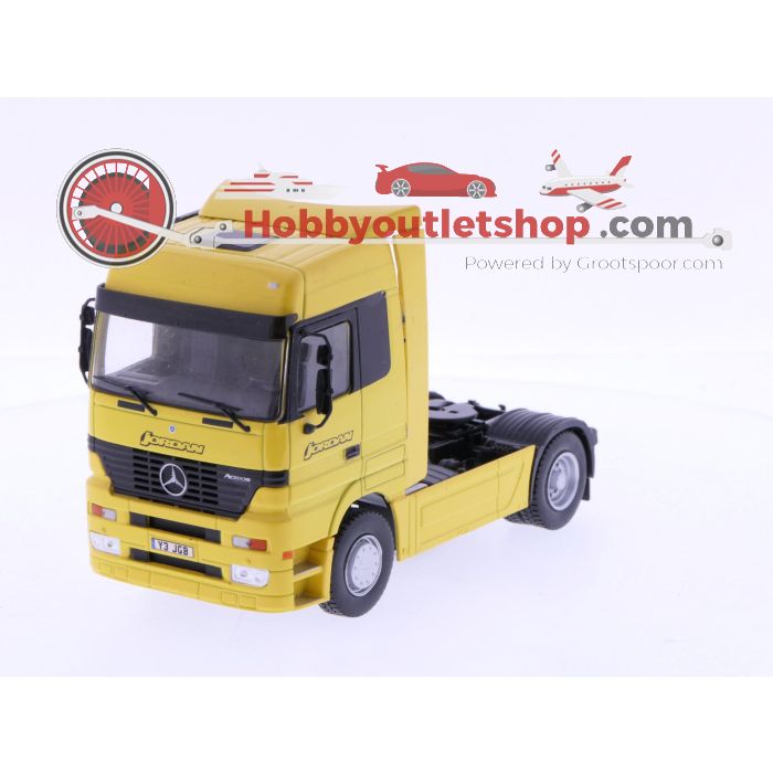 Schaal 1:43 Eligor Formula 1 Mercedes-Benz Actros F1 Transporter truck - Jordan Honda Bitten Heroes #7042