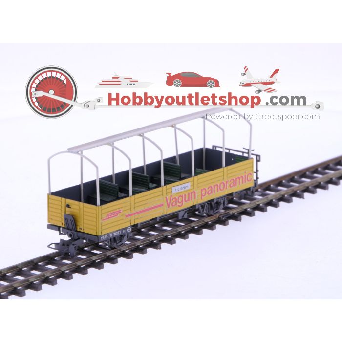 Schaal H0m Bemo 20001 observatiewagen B 2093 van de RhB #P249