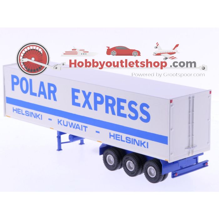 Schaal 1:48/50 Polar Express ,samengesteld custom model (Code 3) van een aangepaste Nacoral trekker en een Smith-Models bouwkit als oplegger. #4077