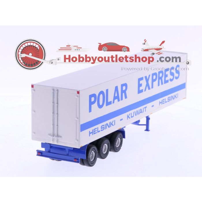 Schaal 1:48/50 Polar Express ,samengesteld custom model (Code 3) van een aangepaste Nacoral trekker en een Smith-Models bouwkit als oplegger. #4077