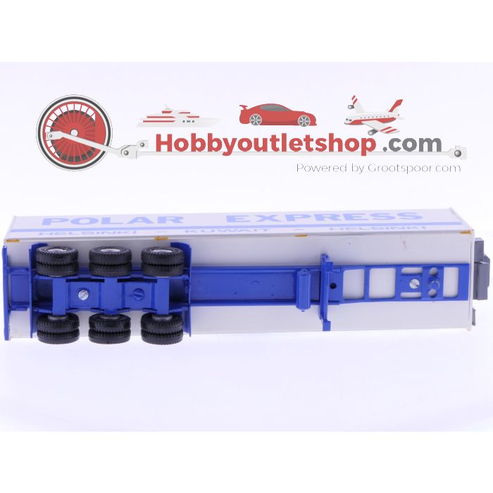 Schaal 1:48/50 Polar Express ,samengesteld custom model (Code 3) van een aangepaste Nacoral trekker en een Smith-Models bouwkit als oplegger. #4077