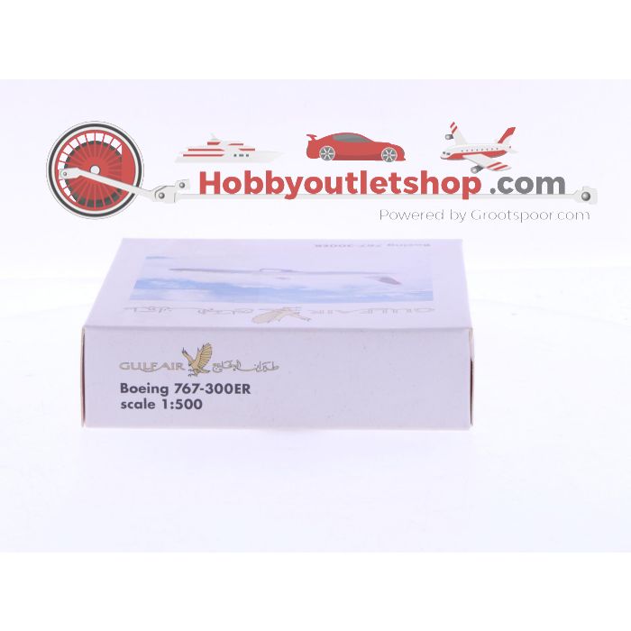 Schaal 1:500 Herpa GULF767 Gulf Air Boeing 767-300ER Reg.Nr. A40-GI #7053 - sku: 20241121084929 - Gebruikt - Nieuwstaat - Afbeelding 4