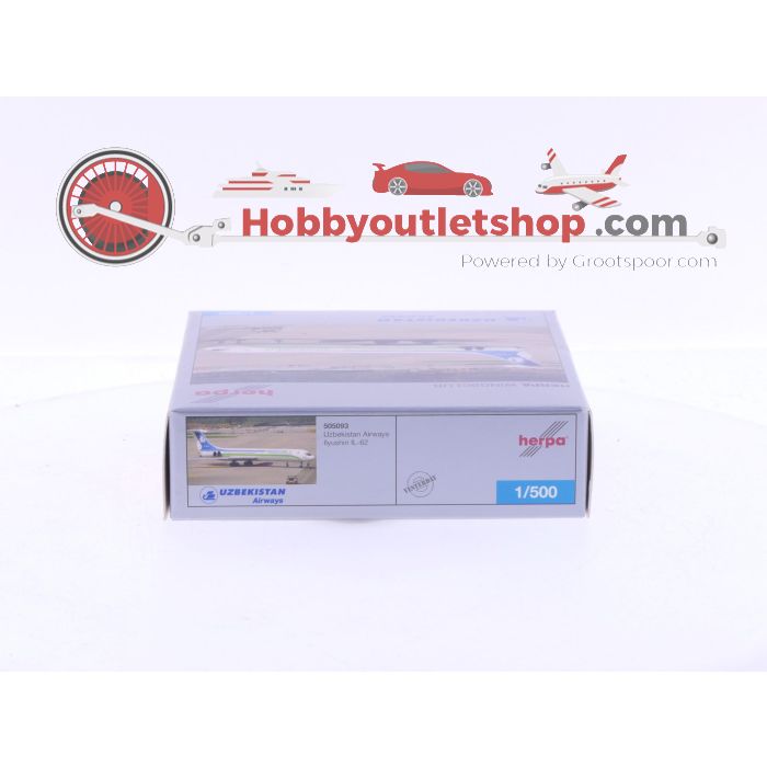 Schaal 1:500 Herpa 505093 Uzbekistan Airways Ilyushin IL-62 Limited Club Edition 2007 Reg.Nr. UK-86573 #7070 - sku: 20241121021358 - Gebruikt - Nieuwstaat - Afbeelding 4