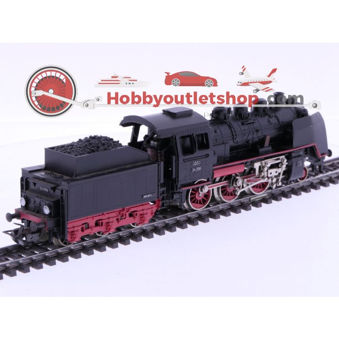 Schaal H0 Märklin 3003 stoomlocomotief BR 24 met losse tender van de DB #6624