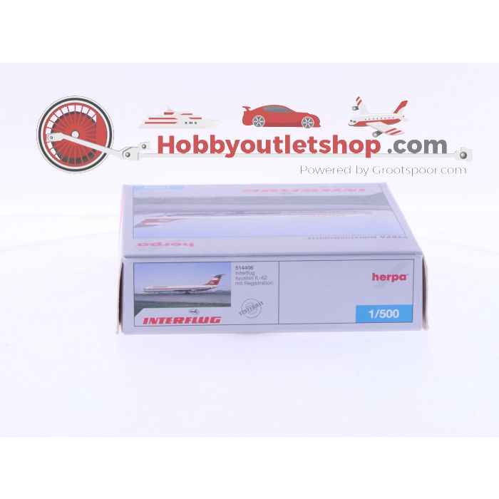 Schaal 1:500 Herpa 514408 Ilyushin IL-62 Reg.Nr. DDR-SEP #7089 - sku: 20241122023601 - Gebruikt - Nieuwstaat - Afbeelding 4