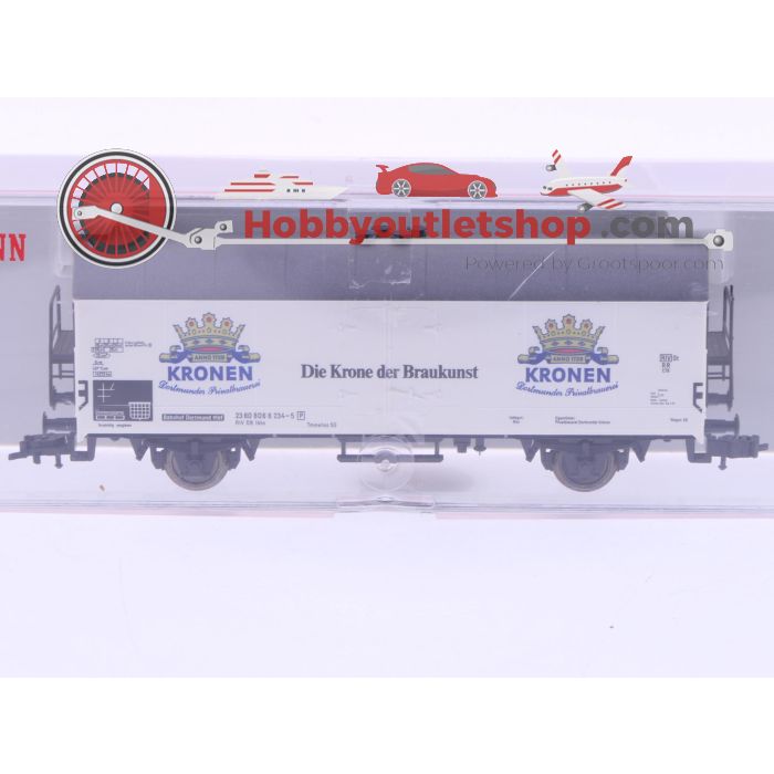 Schaal H0 Fleischmann 5321K, 5327 en 5342K set van 3 gesloten goederenwagens van de DB #6639