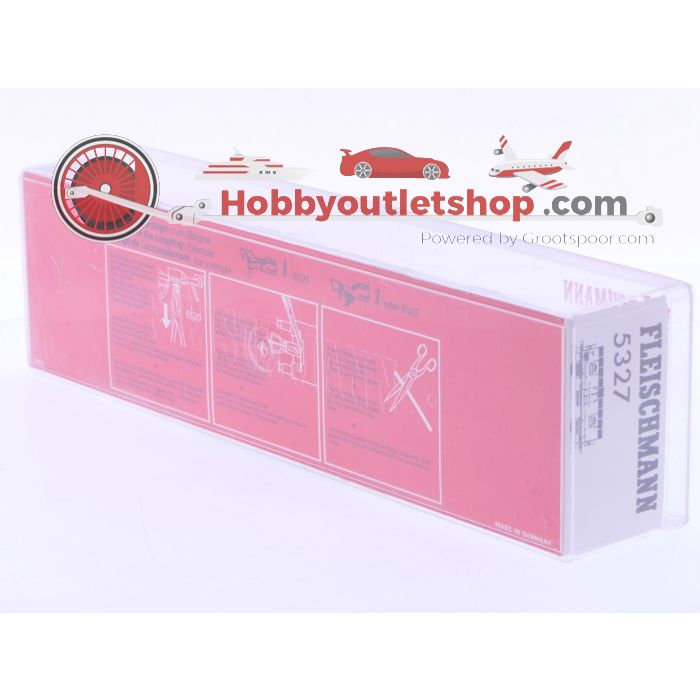 Schaal H0 Fleischmann 5321K, 5327 en 5342K set van 3 gesloten goederenwagens van de DB #6639