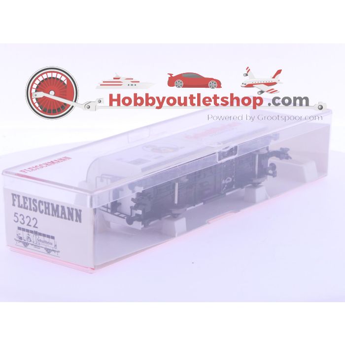 Schaal H0 Fleischmann 5322, 5327K en 5329K set van 3 gesloten goederenwagens van de DB #6641