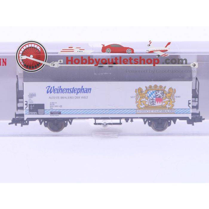 Schaal H0 Fleischmann 5322, 5327K en 5329K set van 3 gesloten goederenwagens van de DB #6641