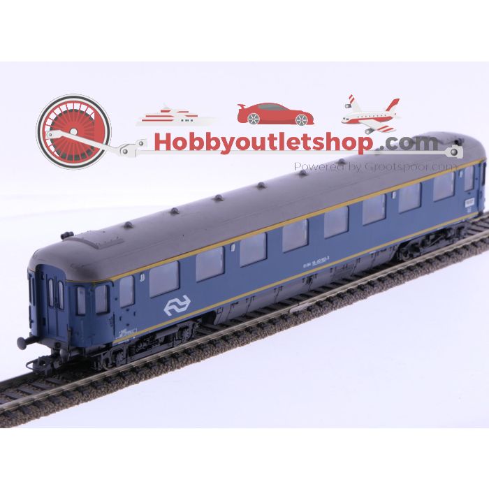 Schaal H0 Roco 4218A.1 en 4218C.1 set van 2 personenrijtuigen Plan D 1e en 2e kl. van de NS #6648