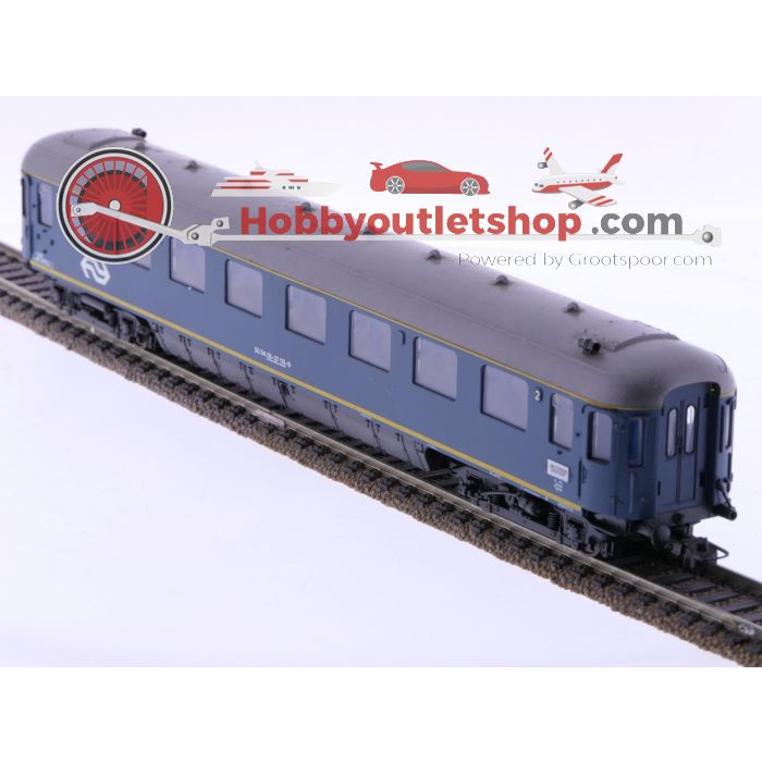 Schaal H0 Roco 4218A.1 en 4218C.1 set van 2 personenrijtuigen Plan D 1e en 2e kl. van de NS #6648