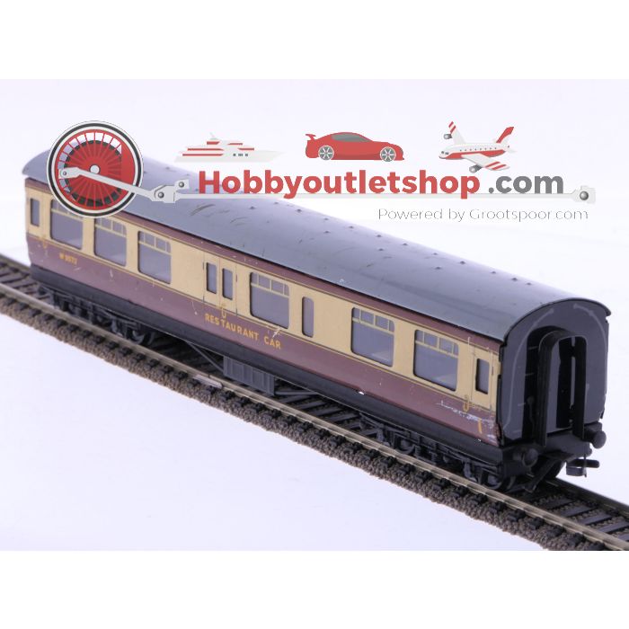 Schaal 00/H0 Hornby Dublo 4021, 4022, 4047 en 4048 personenrijtuigen set 4 st. van de BR #6663
