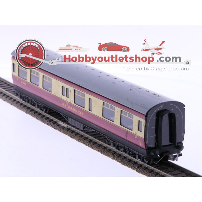 Schaal 00/H0 Hornby Dublo 4021, 4022, 4047 en 4048 personenrijtuigen set 4 st. van de BR #6663