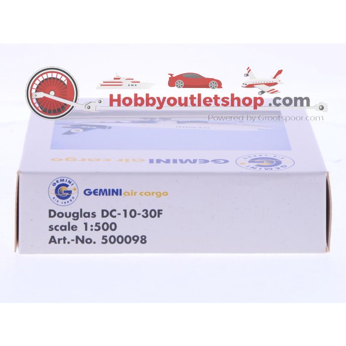 Schaal 1:500 Herpa 500098 Gemini Air Cargo Douglas DC-10-30F Reg.Nr. N600GC #7101