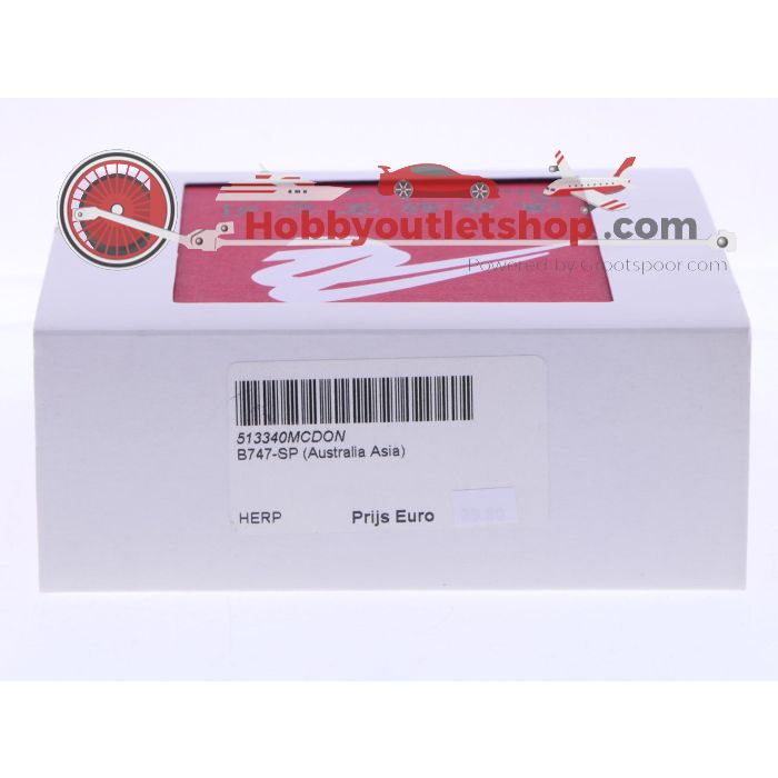 Schaal 1:500 Herpa 513340 Australia Asia (Qantas Airways) Boeing 747SP Reg. VH-EAA #7110 - sku: 20241213115615 - Gebruikt - Nieuwstaat - Afbeelding 4